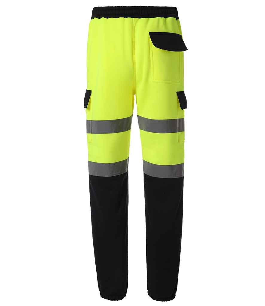 Yoko Hi-Vis Jog Pants | Yellow/Navy - Image 2