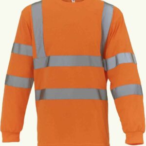 Yoko Hi-Vis Long Sleeve T-Shirt | Orange