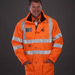 Yoko Hi-Vis Multi-Function 7-in-1 Jacket | Orange