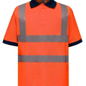Yoko Hi-Vis Polo Shirt | Orange