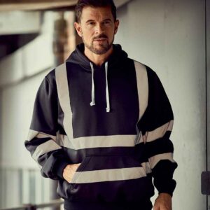 Yoko Hi-Vis Pull Over Hoodie | Navy