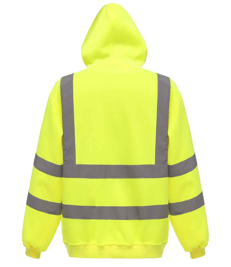 Yoko Hi-Vis Pull Over Hoodie | Yellow - Image 2