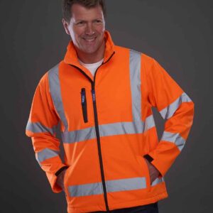 Yoko Hi-Vis Soft Shell Jacket | Orange
