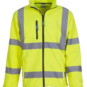 Yoko Hi-Vis Soft Shell Jacket | Yellow