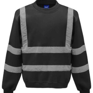 Yoko Hi-Vis Sweatshirt | Black
