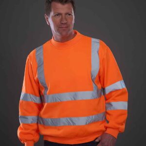 Yoko Hi-Vis Sweatshirt | Orange