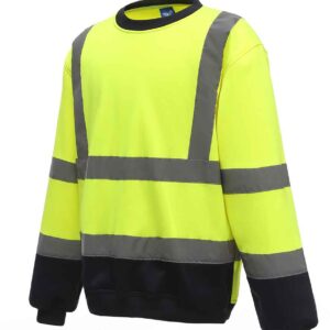 Yoko Hi-Vis Sweatshirt | Yellow/Navy