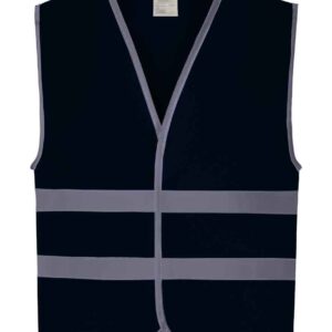 Yoko Kids Hi-Vis Two Band Waistcoat | Navy