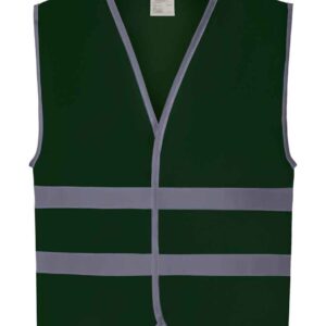 Yoko Kids Hi-Vis Two Band Waistcoat | Paramedic Green