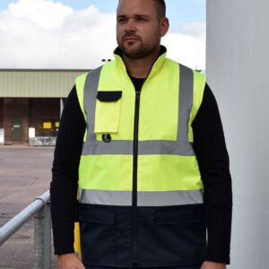Yoko Two Tone Bodywarmer | Yellow/Navy