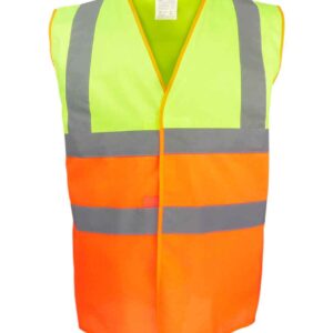 Yoko Two Tone Waistcoat | Yellow/Orange