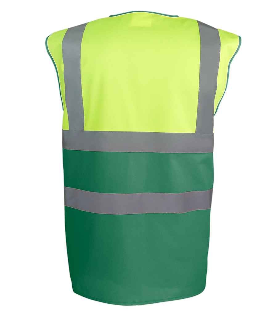 Yoko Two Tone Waistcoat | Yellow/Paramedic Green - Image 2